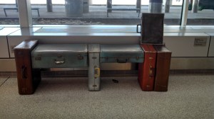 Waiting on your luggage? Have a seat 2.