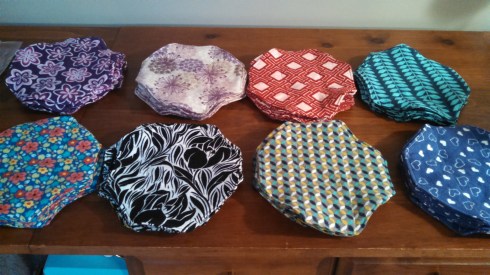 Eight different flannel pads per kit