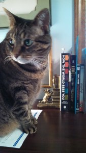 Eve and brass book end