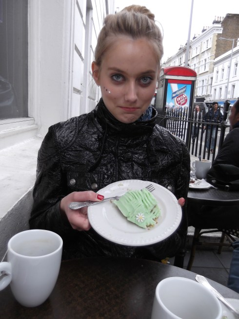 Birthday cake from the Hummingbird Bakery, London