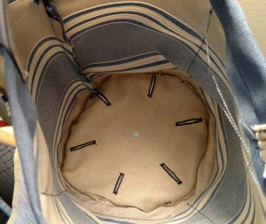 Six equally spaced button holes on a radius is a little time consuming.