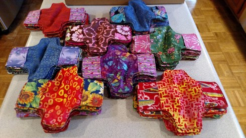 Total of 80 shields with PUL lining to support 40 kits.